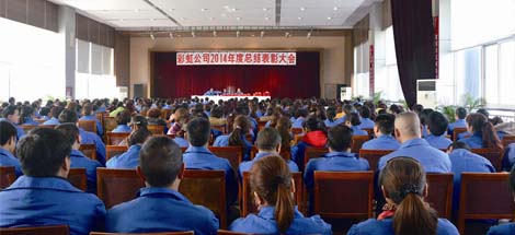 成都彩虹集團召開2014年度工作總結(jié)及表彰大會