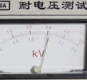 彩虹暖手寶發(fā)熱芯耐壓檢測示意圖