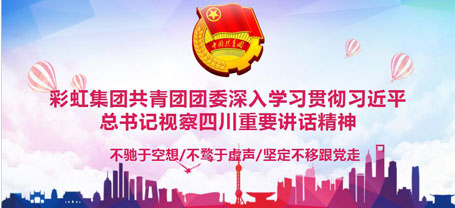 共青團(tuán)成都彩虹集團(tuán)委員會委員組織學(xué)習(xí)習(xí)近平總書記視察四川重要講話精神