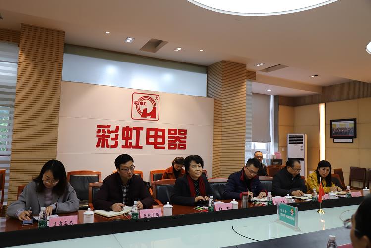 成都市武侯區(qū)區(qū)長林麗一行到成都彩虹集團(tuán)調(diào)研
